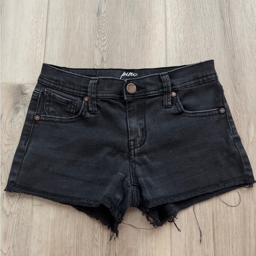 Pinc Girls Black Denim Shorts